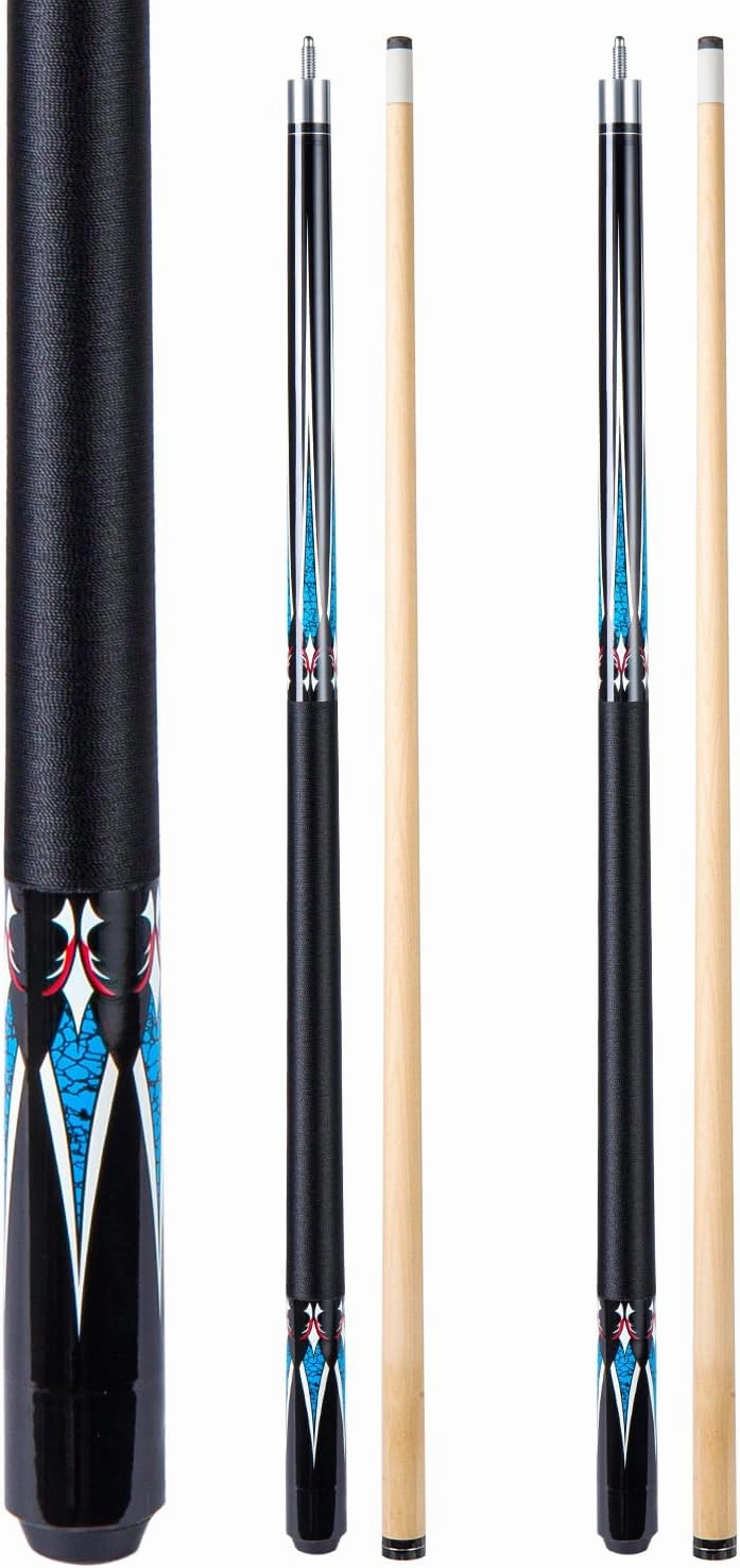 13mm 58 Inch 19 20 oz Billiard Pool Stick, 1/2 Maple Pool Cue Stick, Billiard Cues,Pool Stick for Men Women,Pool Sticks for 1 or 2