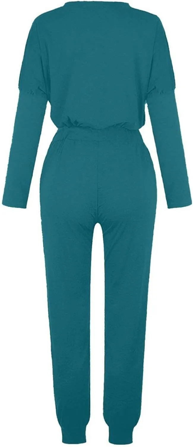 2 Piece Sets for Women 2025 Sleeve Crewneck Pullover Tops and Long Pants Tracksuit Sweatsuits with Sweatpants Long