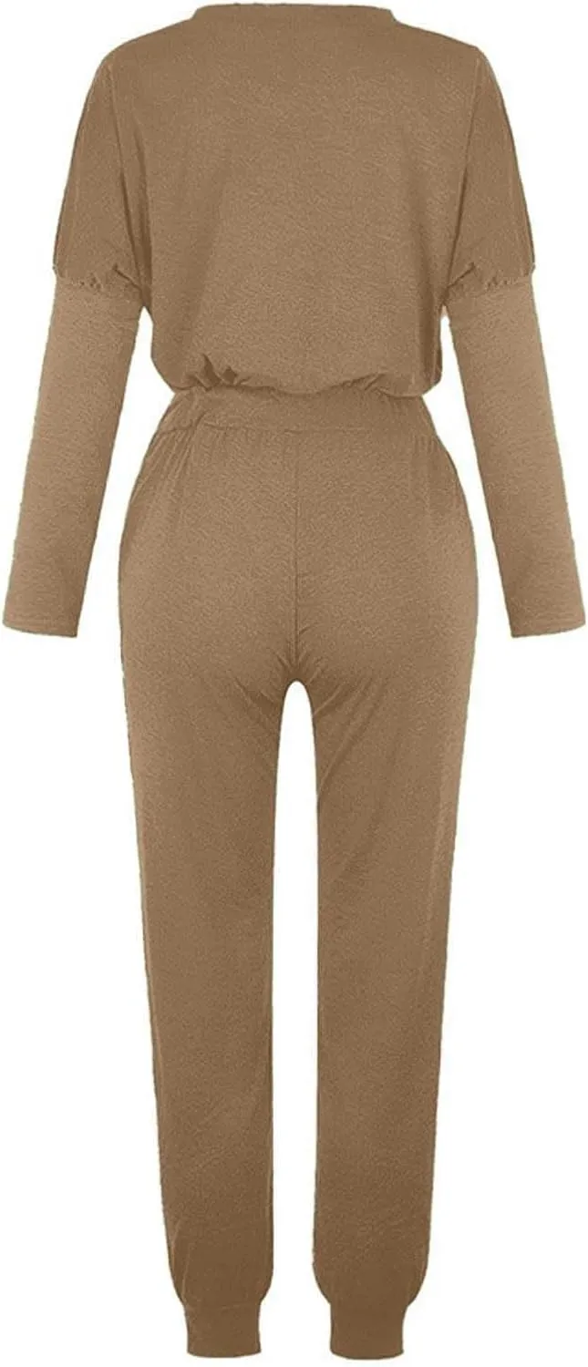 2 Piece Sets for Women 2025 Sleeve Crewneck Pullover Tops and Long Pants Tracksuit Sweatsuits with Sweatpants Long