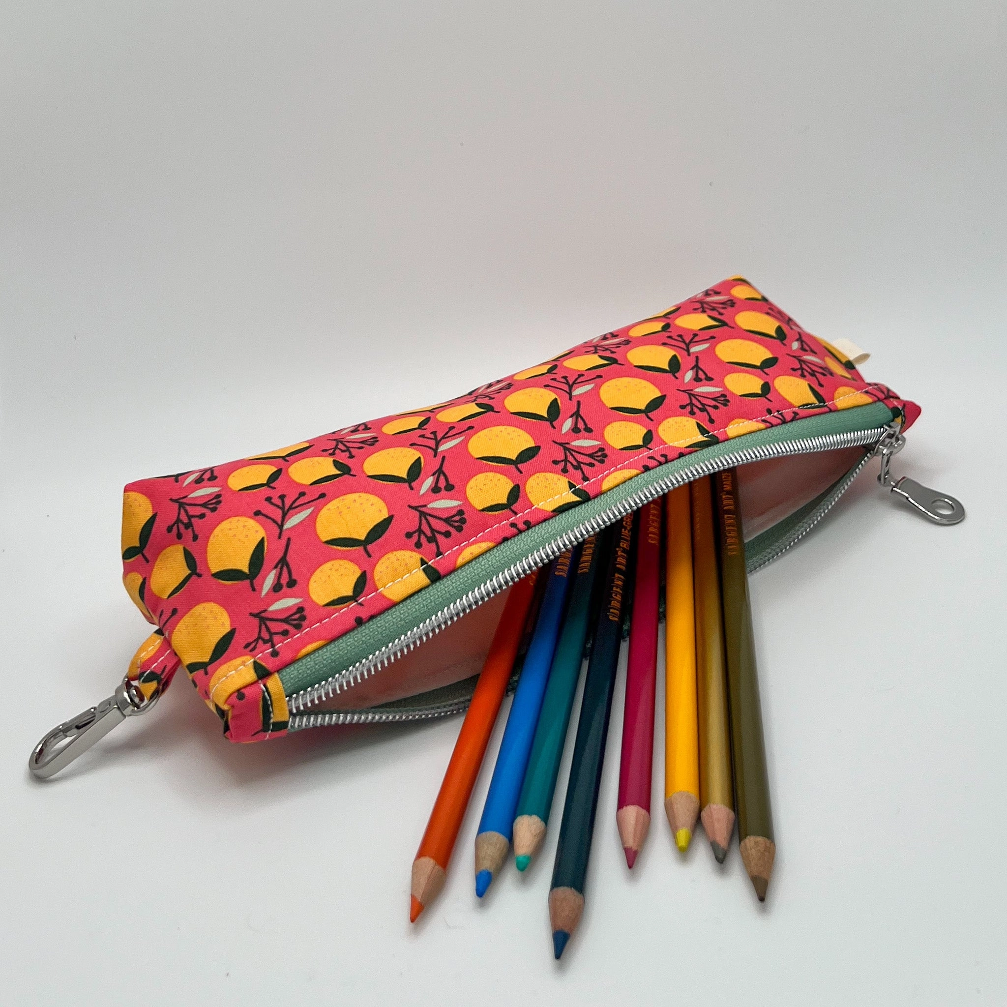 5-Piece Travel Bag Set in Coral Oranges