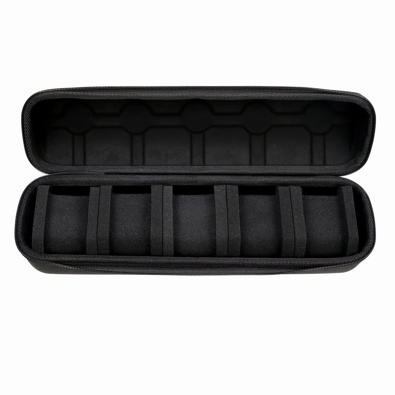 5-Slot Watch Travel Case with Foam Pillow