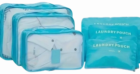6 Piece Travel Luggage Storage