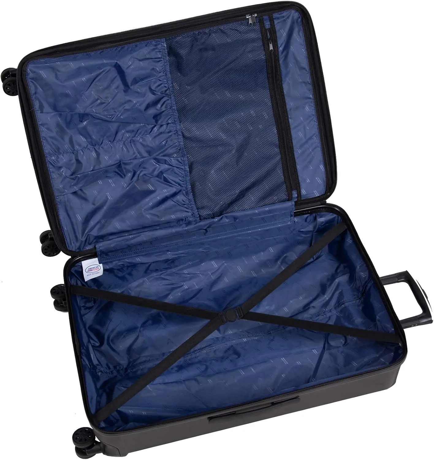 American Flyer Moraga Hardside Spinner Luggage (Black, 3-Piece Hardside Spinner Luggage Set)