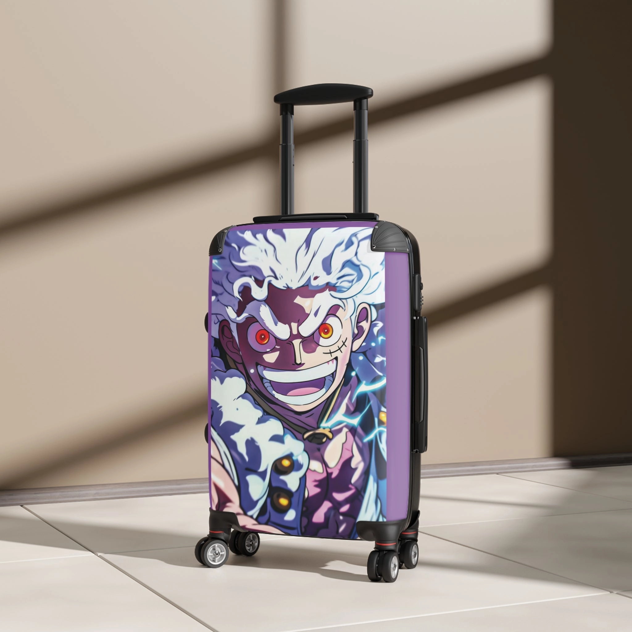 Anime One Piece Gear 5 Nika Carry-On Suitcase - Stylish Luggage for Travelers