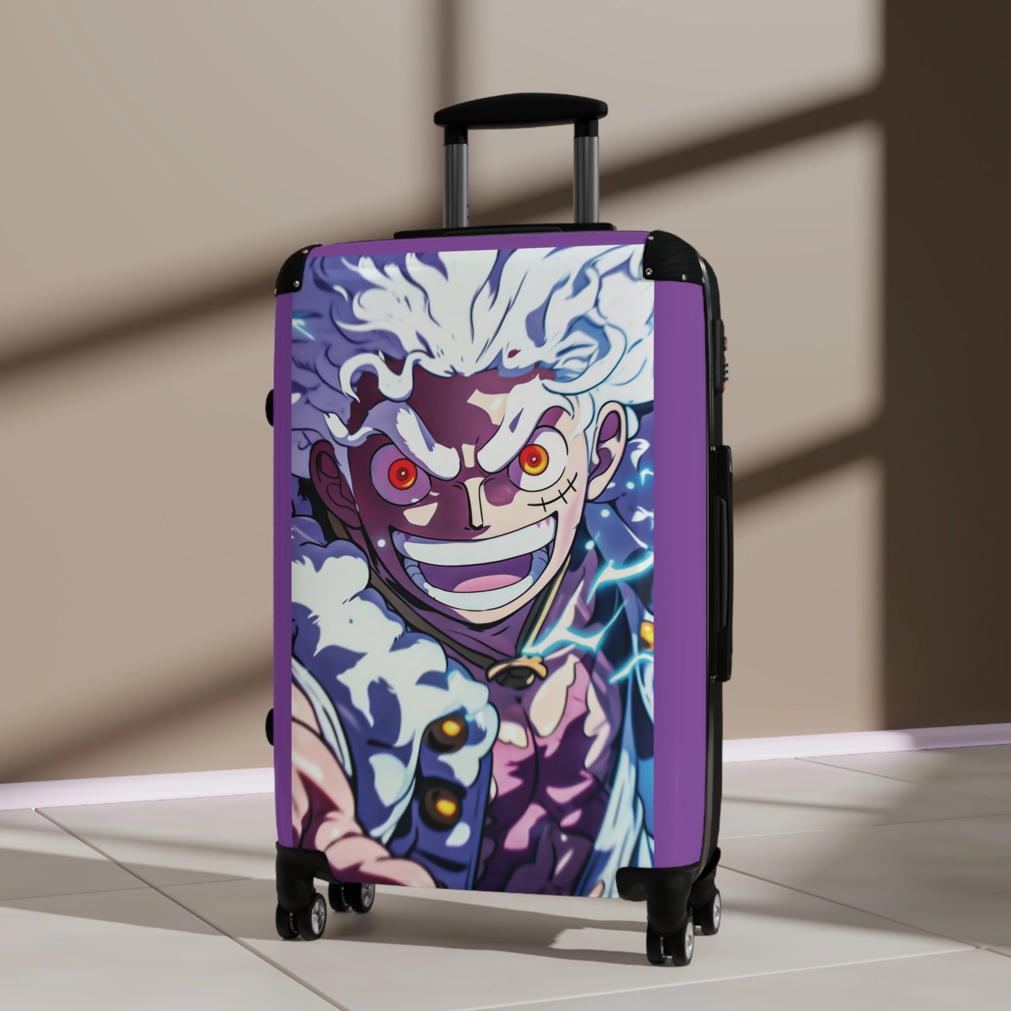 Anime One Piece Gear 5 Nika Carry-On Suitcase - Stylish Luggage for Travelers