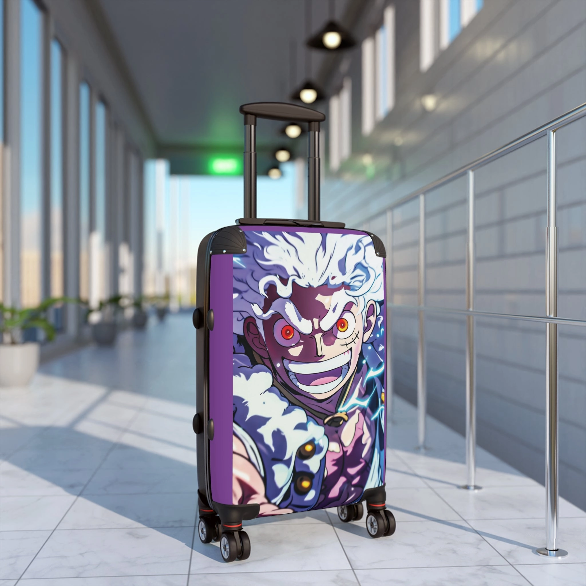 Anime One Piece Gear 5 Nika Carry-On Suitcase - Stylish Luggage for Travelers