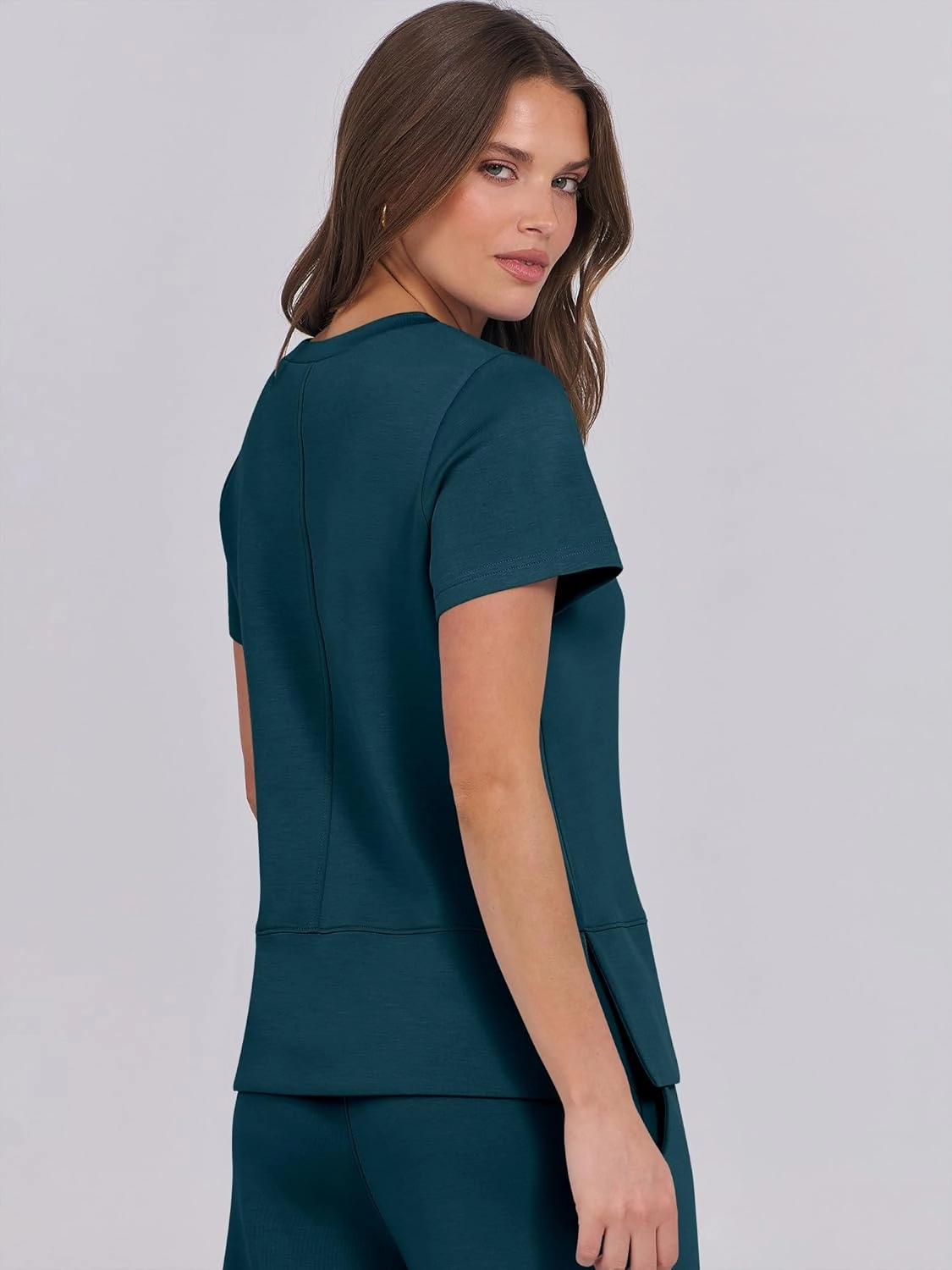 ANRABESS Women 2 Piece Lounge Sets Summer Travel Sweat Outfits Short Sleeve Wide Leg Casual Matching Tracksuits Clothes