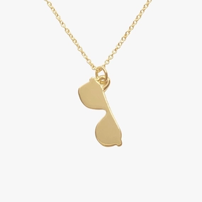 Aviator Sunglasses Necklace in 14k Gold