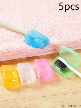 BagForLove - Compact 5-Piece Travel Toothbrush Kit
