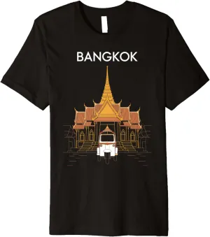 Bangkok, Thailand, Fun Temple and Tuk Tuk Asian Travel Premium T-Shirt