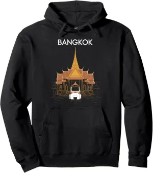 Bangkok, Thailand, Fun Temple and Tuk Tuk Asian Travel Pullover Hoodie