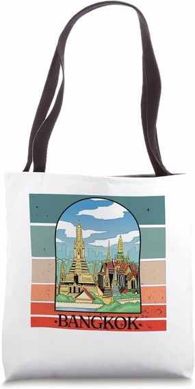 Bangkok illustration Thailand art Southeast Asian culture Tote Bag