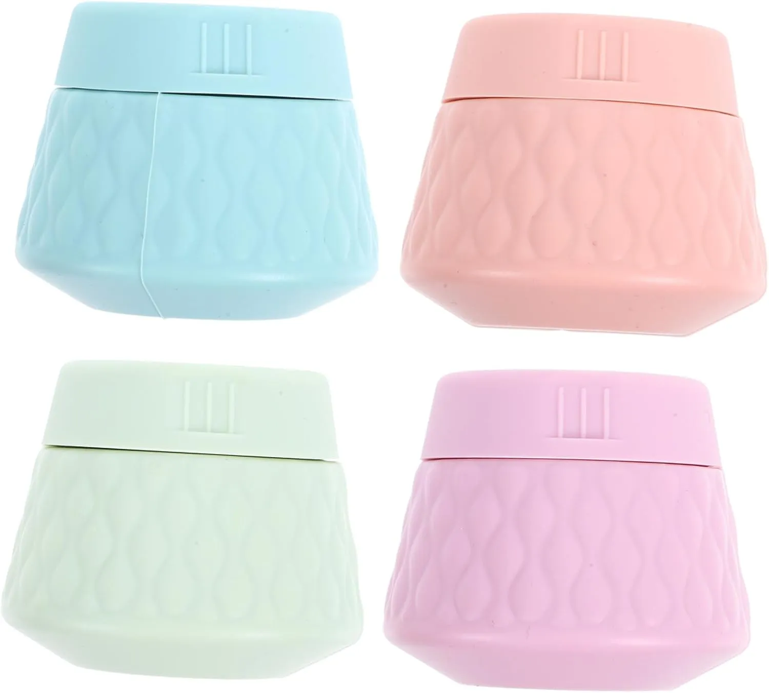 Beaupretty 5sets 4pcs Refillable Travel Cream Jars Portable Silicone Makeup Bottles with Leakproof Lids for Creams for Purse and Backpack Use 4pcs*5