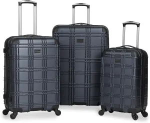 Ben Sherman Nottingham Lightweight Hardside 4-Wheel Spinner Travel Luggage, Naval, 3-Piece Set (20"/24"/28")