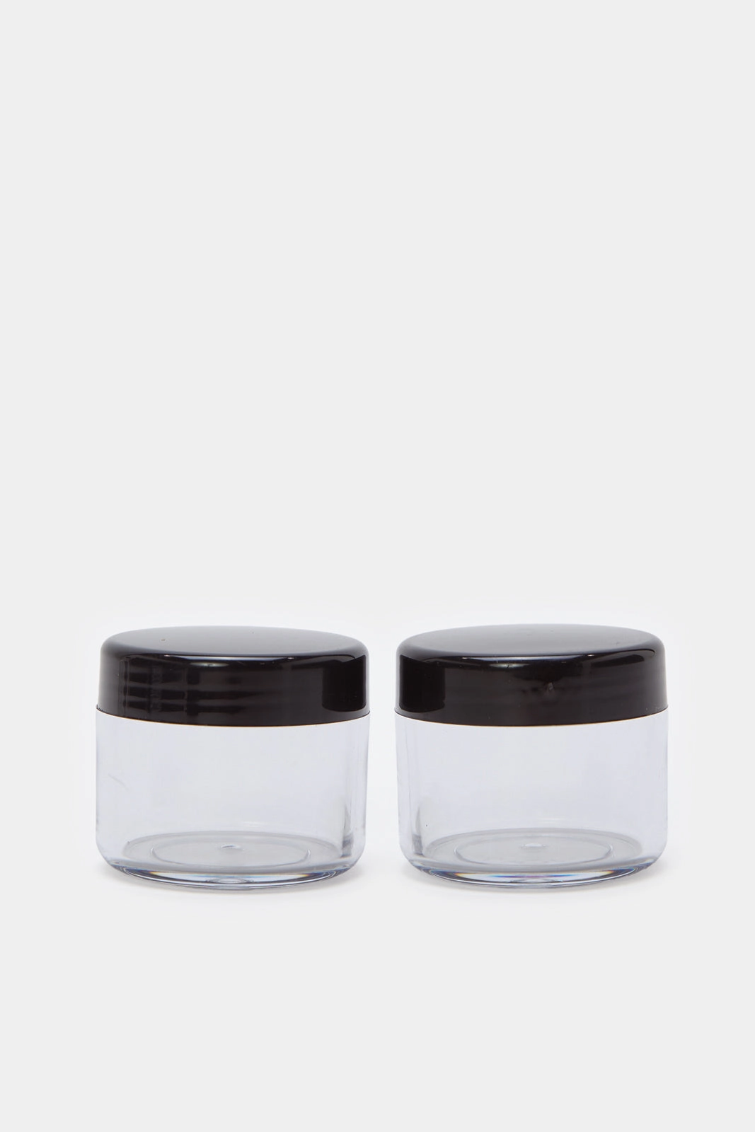 Black And Clear 5 Piece Travel Bottle Set