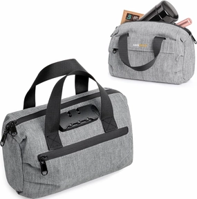 Carbon Lined Lock Bag, Portable Travel Bag with Combination Lock, Airtight Zipper, On-The-Go Lockable Case