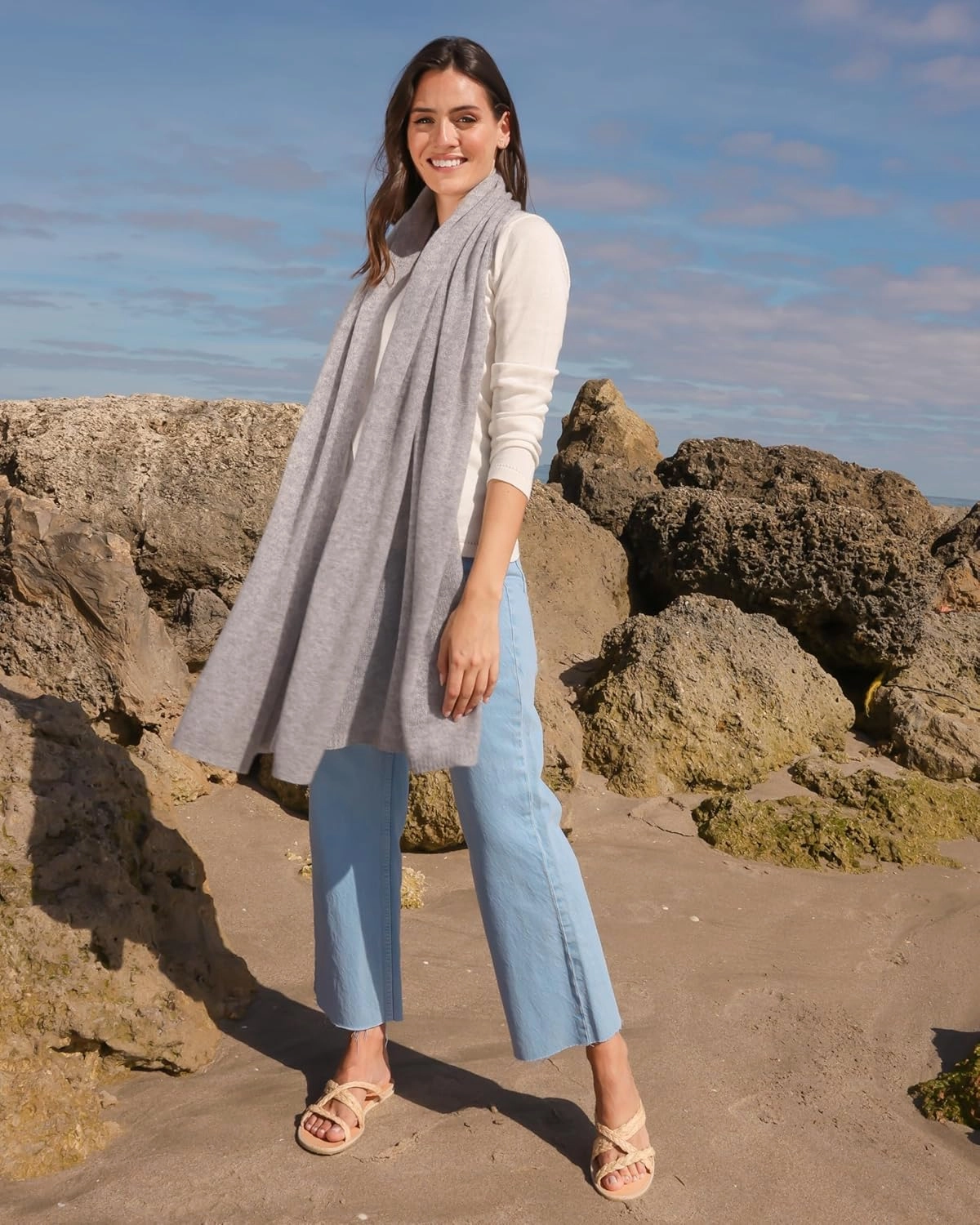 Cashmere 100% Cashmere Light Weight Travel Wrap