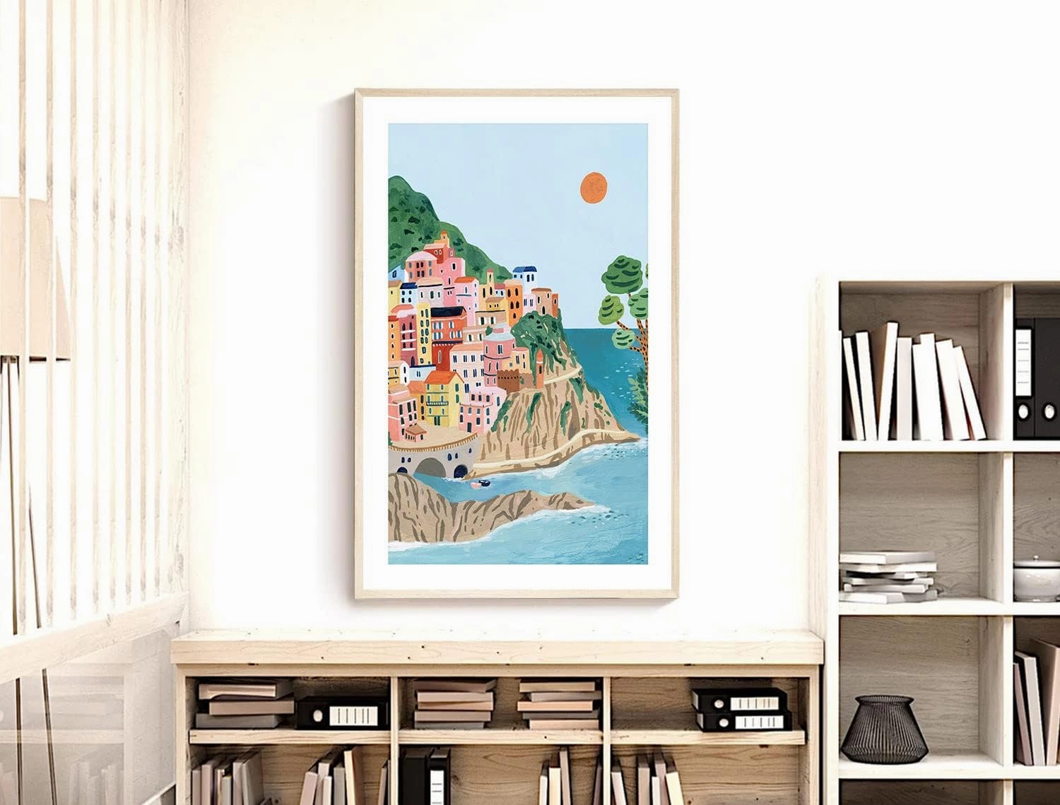 Cinque Terre Travel Print, Italy Art Print, Travel Gift, Travel Poster, Europe Print, Italian Coast, Italian Riviera, Housewarming Gift (Unframed) (12x18)