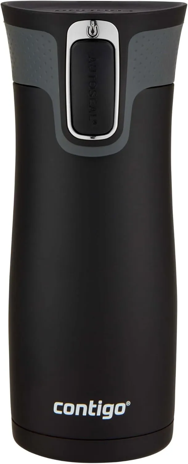 Contigo West Loop 2.0 Travel Mug with AUTOSEAL Lid, Matte Black, 16 oz