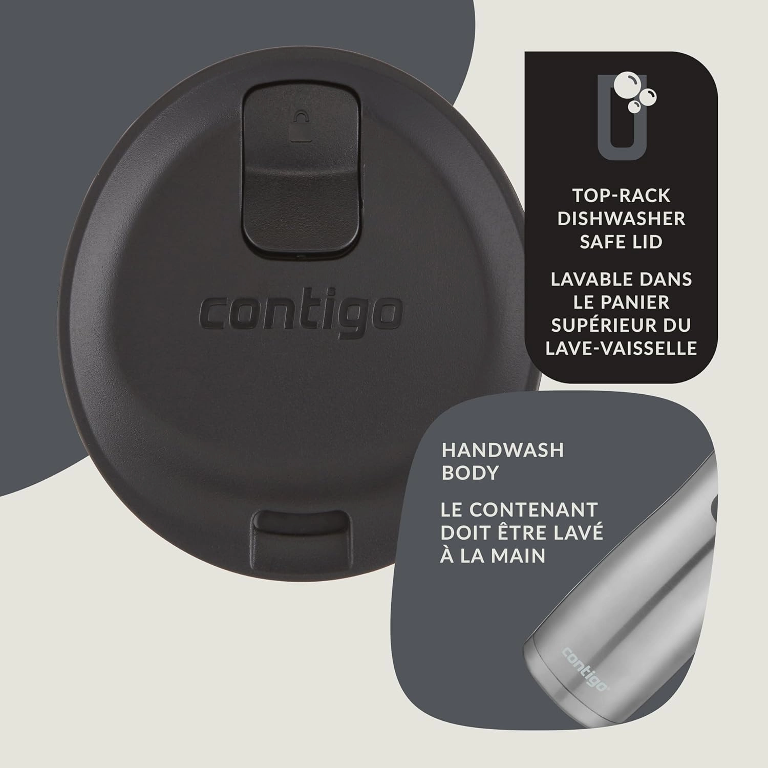 Contigo West Loop 2.0 Stainless Steel Travel Mug with Leak-Proof Lid, Vacuum-Insulated Mug for Coffee and Tea, Stainless Steel, 16 oz (473 mL)