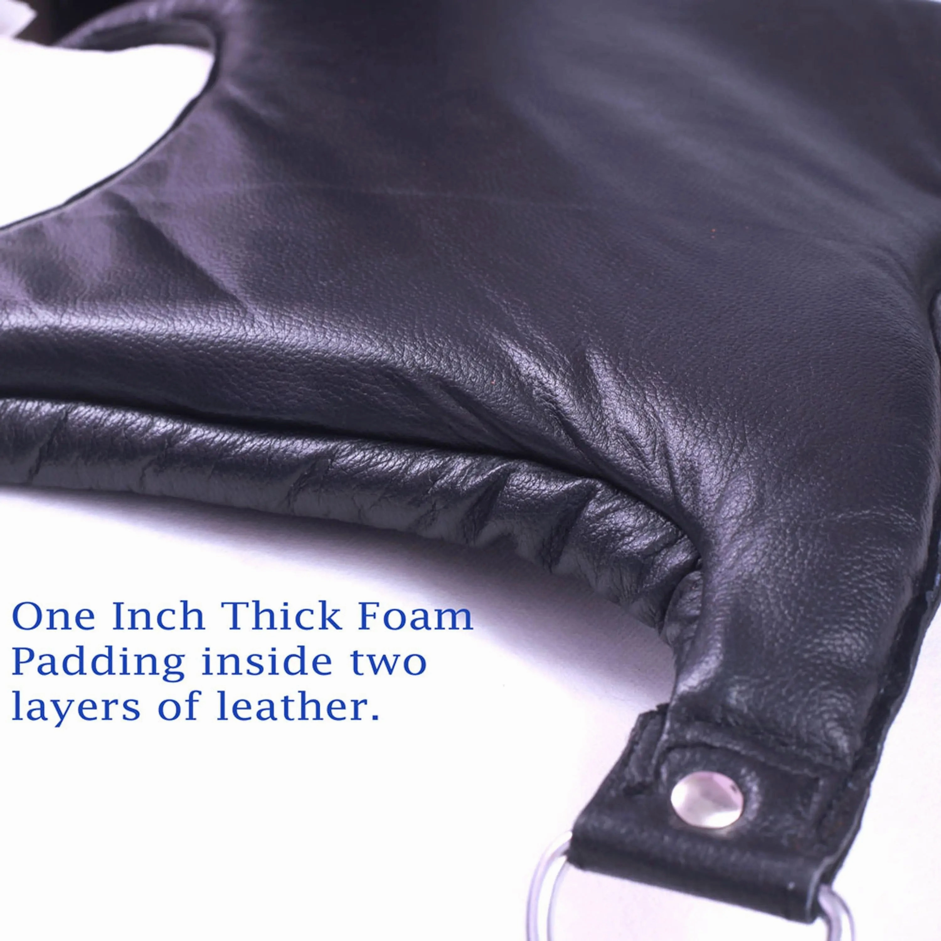 Cowhide Leather Sex Posture Sling with Wrist, Ankle & Thigh Cuffs and Connectors Restraint Bondage Play