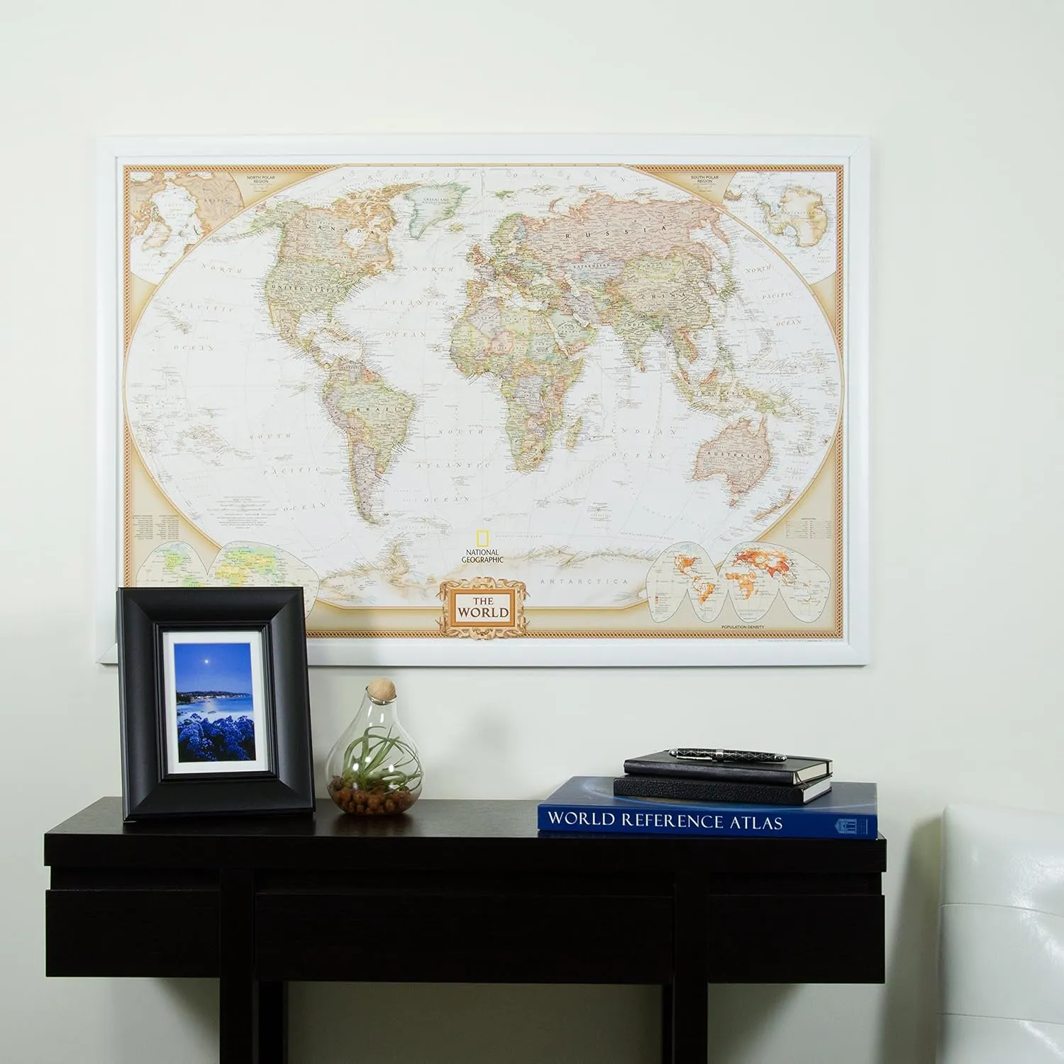 Craig Frames Wayfarer, Executive World Push Pin Travel Map