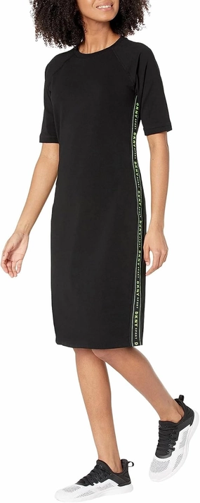 DKNY womens Short Sleeve Logo T-Shirt Dress