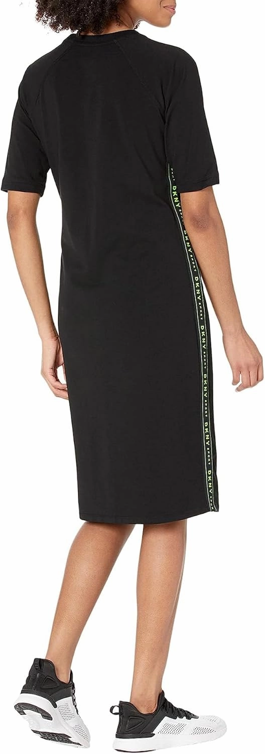 DKNY womens Short Sleeve Logo T-Shirt Dress
