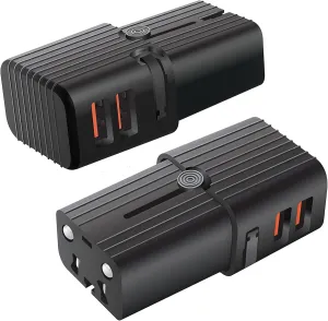 Dual Universal USB Adapter Works for Alcatel OneTouch POP 2 (5) for Worldwide Power and Travel Between US/EU/CN/AUS/NZ/UK