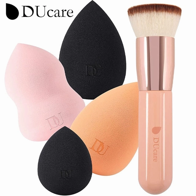 DUcare Foundation Brush Flat Top Kabuki Makeup Brushes Synthetic Hair Liquid Blending Mineral Powder Buffing Stippling Cosmetics