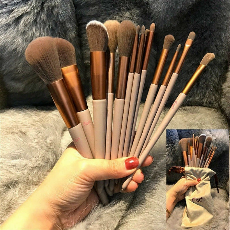 Elara Glow Makeup Brush Set – Professional Blending, Foundation, Eyeshadow & Powder Brushes for Flawless Application-190225.