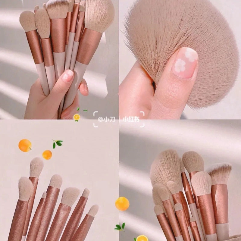 Elara Glow Makeup Brush Set – Professional Blending, Foundation, Eyeshadow & Powder Brushes for Flawless Application-190225.