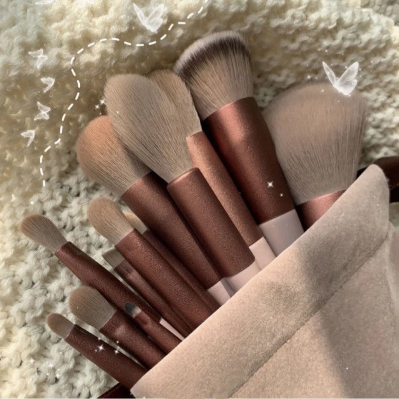 Elara Glow Makeup Brush Set – Professional Blending, Foundation, Eyeshadow & Powder Brushes for Flawless Application-190225.