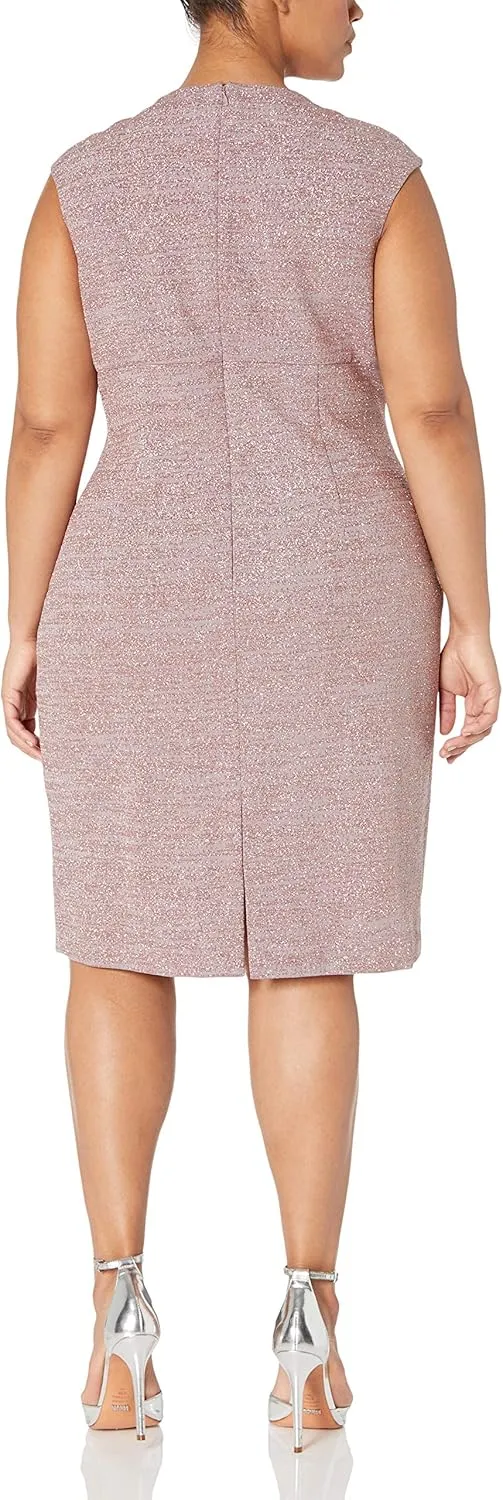 Eliza J Women's Plus Size Cap Sleeve Shift Dress