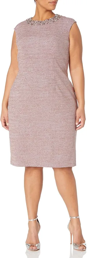 Eliza J Women's Plus Size Cap Sleeve Shift Dress