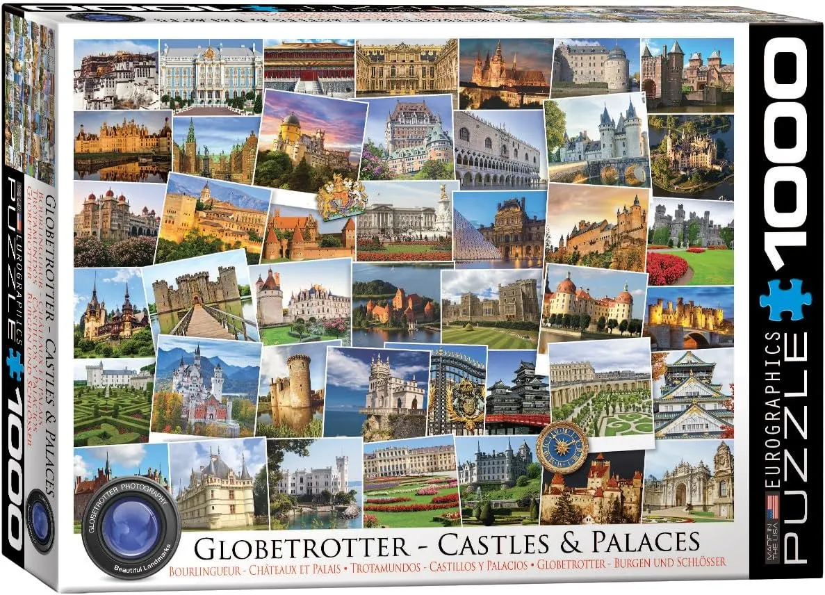EuroGraphics Castles and Palaces Globetrotter Jigsaw Puzzle (1000 Piece) (6000-0762)