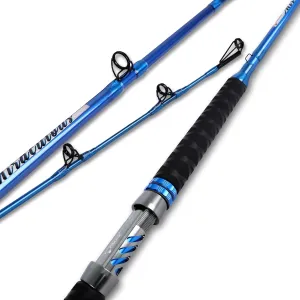 Fiblink Catfish Fishing Rod 1 Piece/2 Piece Catfishing Fishing Pole Portable Travel Heavy Cat Catfish Casting Rod (6'/6'6"/7'/8'/9')