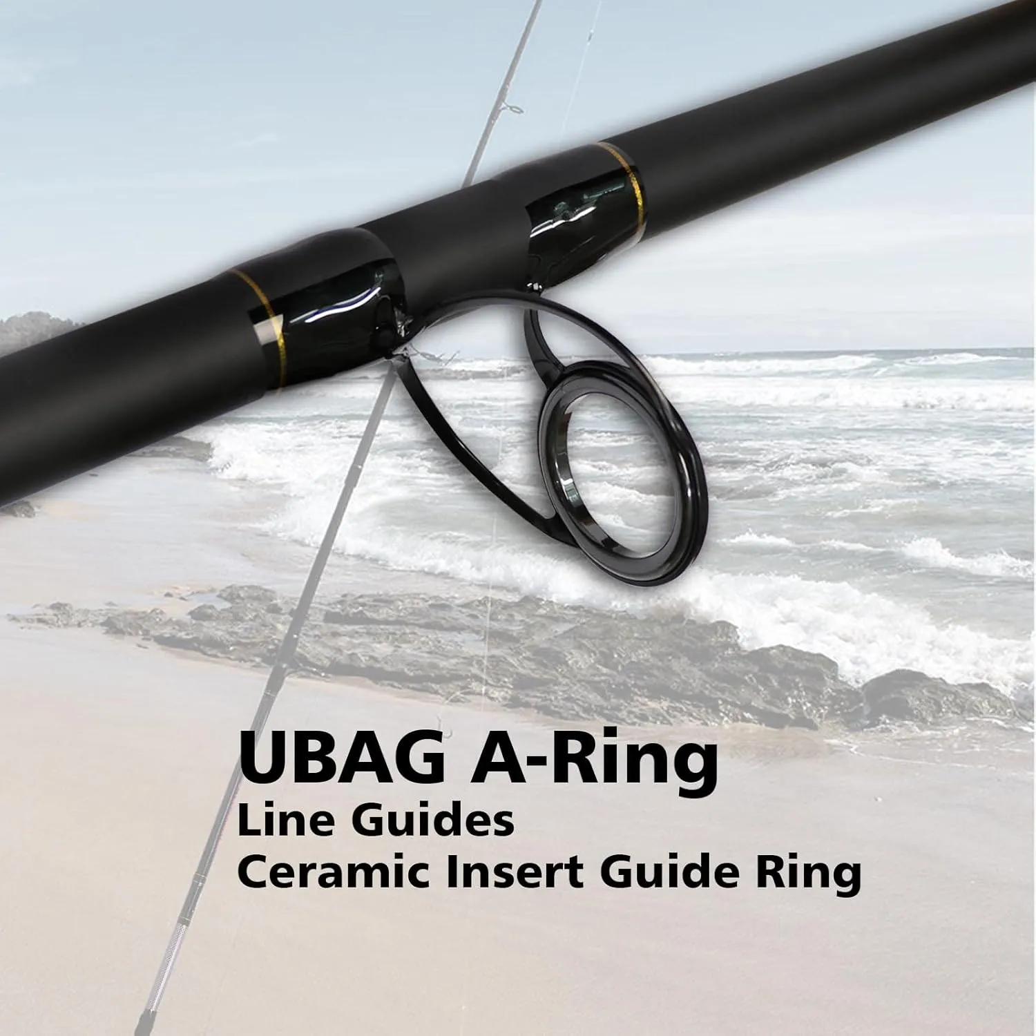 Fiblink Surf Fishing Rod 2 Piece/3 Piece Portable Travel Spinning Rod Saltwater Surf Rod (9'/10'6"/12')
