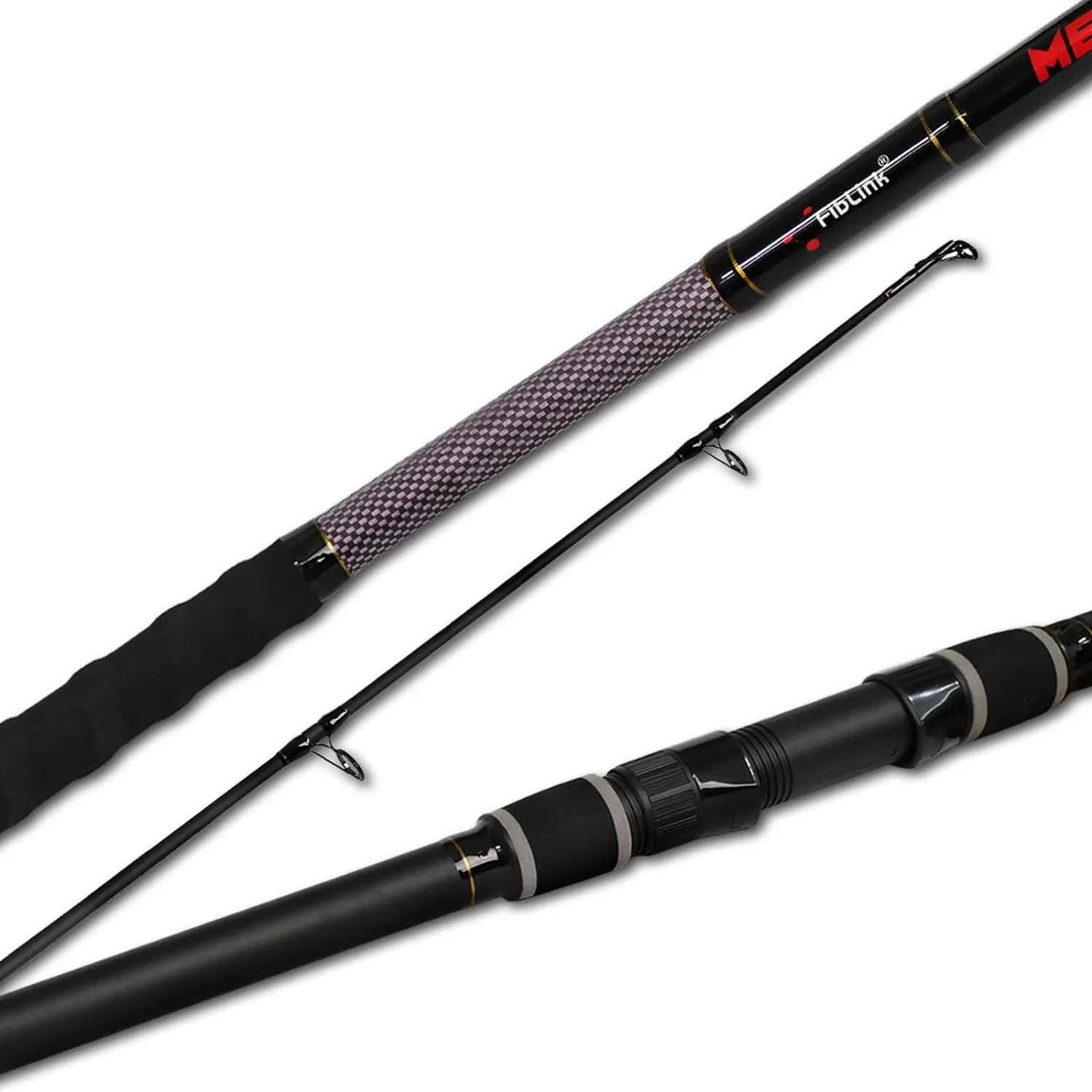 Fiblink Surf Fishing Rod 2 Piece/3 Piece Portable Travel Spinning Rod Saltwater Surf Rod (9'/10'6"/12')