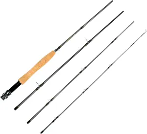 Fly Fishing Rod 6'8" 2-3wt or 7'6" 3-4wt 4 Pieces Portable Carbon Fiber Blanks Light Weight Fast Action for Freshwater Stream Travel Fishing