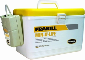 Frabill Personal Bait Station, 8-Quart, White/Yellow