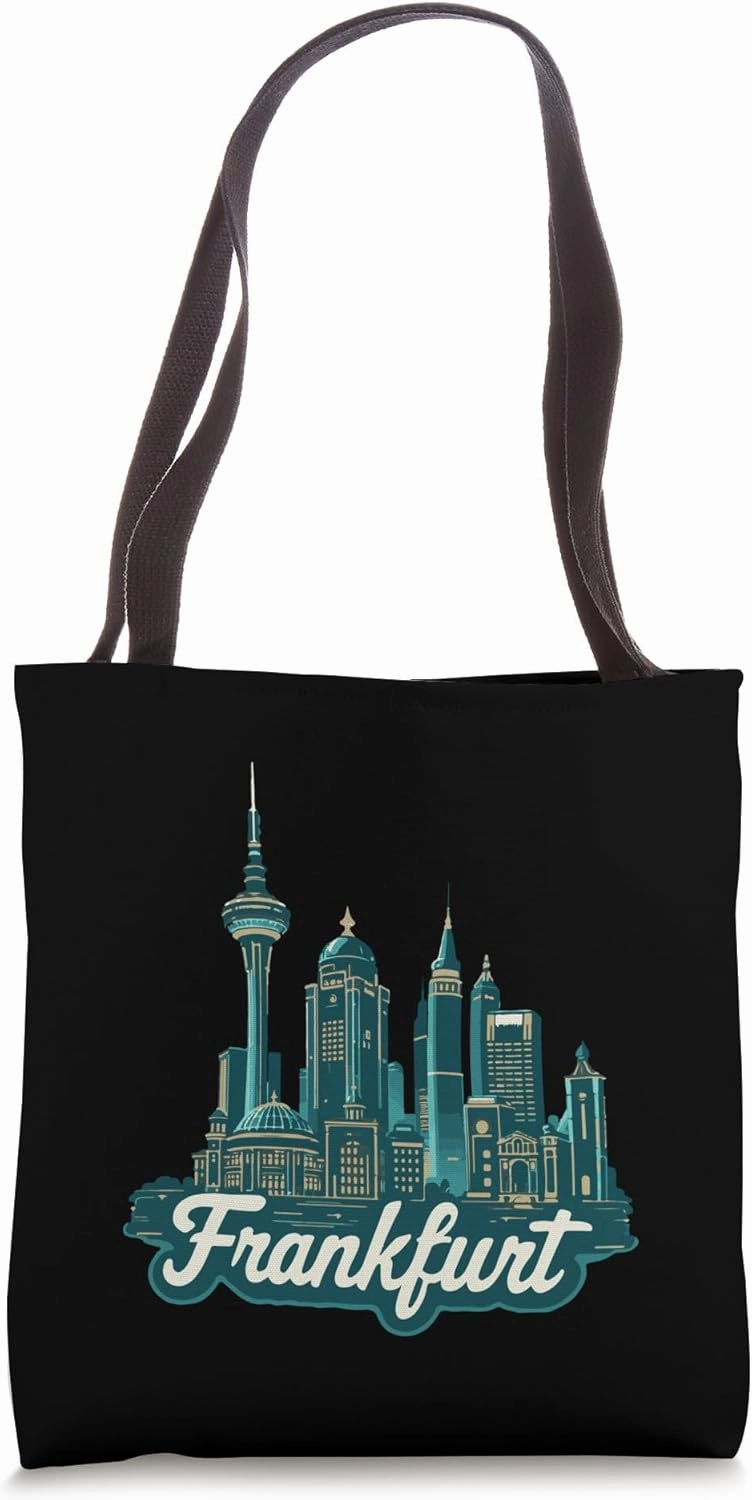 Frankfurt City Skyline Souvenir Germany Travel Tote Bag