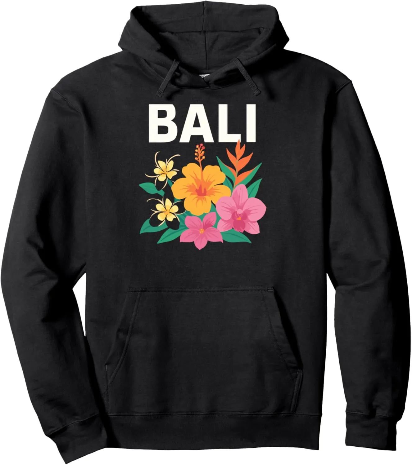 Fun Bali Indonesia Summer Adventure, Tropical Travel Pullover Hoodie