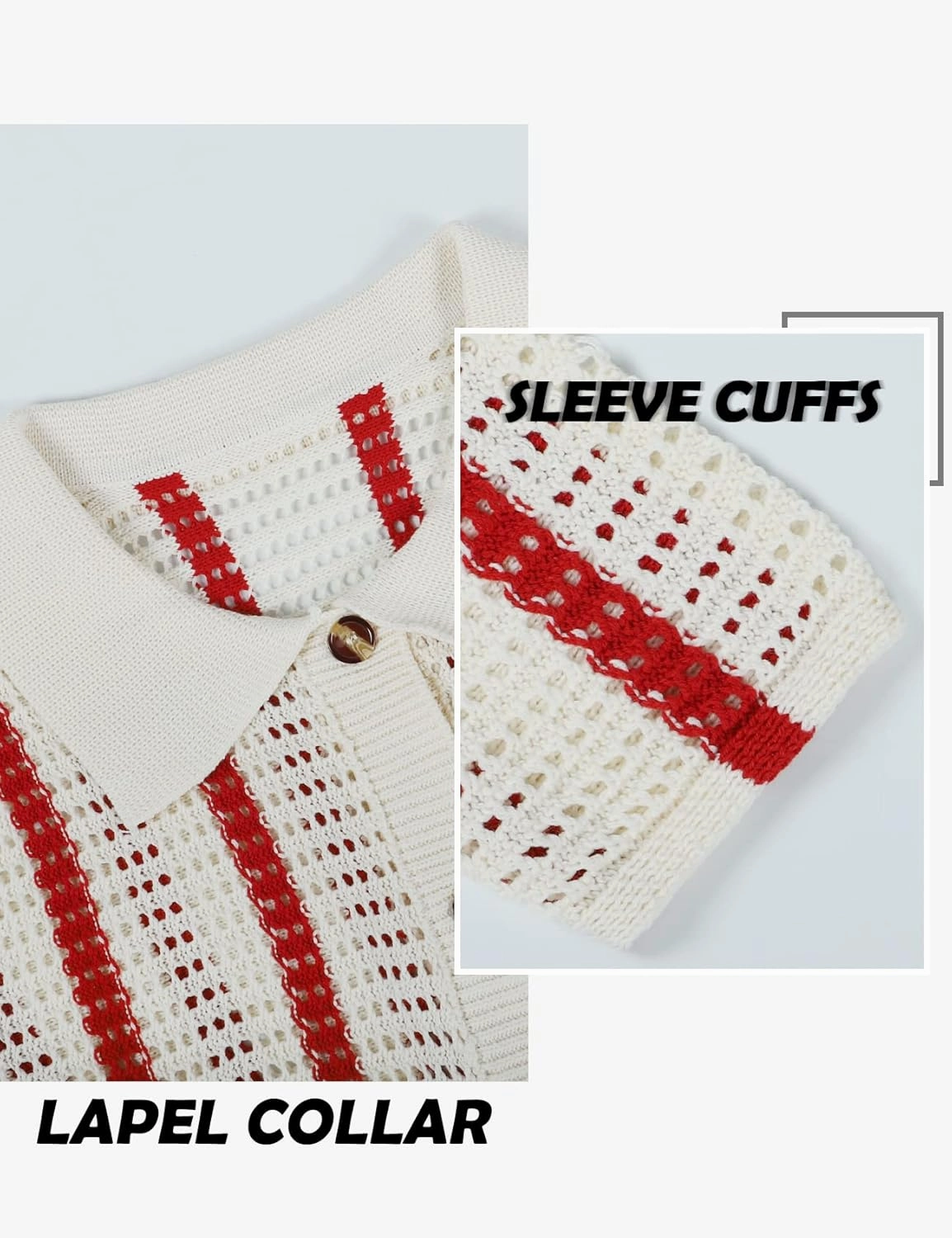 Gihuo Women' s Y2K 2 Piece Knit Outfits Striped Sweater Shorts Set Color Block Long Sleeve Button Up Shirts Shorts