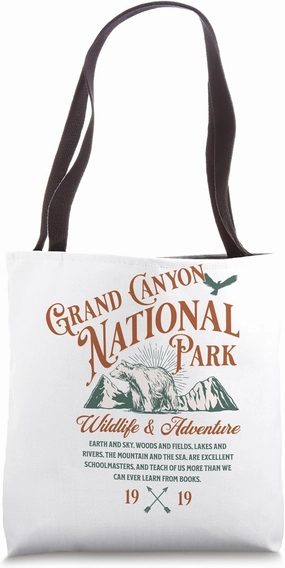 Grand Canyon National Park Adventure Hiking Travel Souvenir Tote Bag