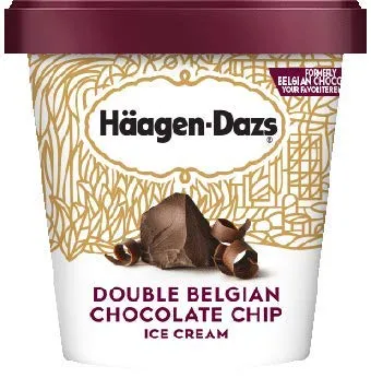 Haagen-Dazs, Destination Series Belgian Chocolate Ice Cream, Pint (8 Count)