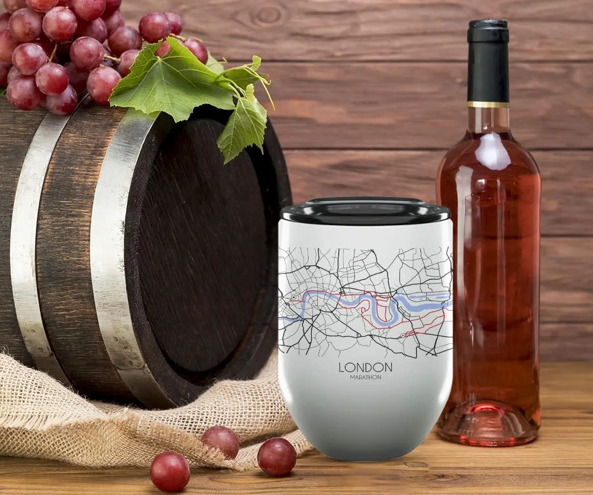 Houston Trail Trail Wine Tumblers , 12oz Insulated Tumbler , Motivational Gifts for Men, Marathon Trail Souvenir , Best Friends Gift for Dad, Motivational Gifts for Dad , Wine Tumblers with Lids