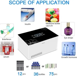 Insulin Cooler Travel Box, Insulin Cooler Box, Diabetes Bag, Insulin Cooling Case, for Diabetic Insulin Refrigerated and Temperature