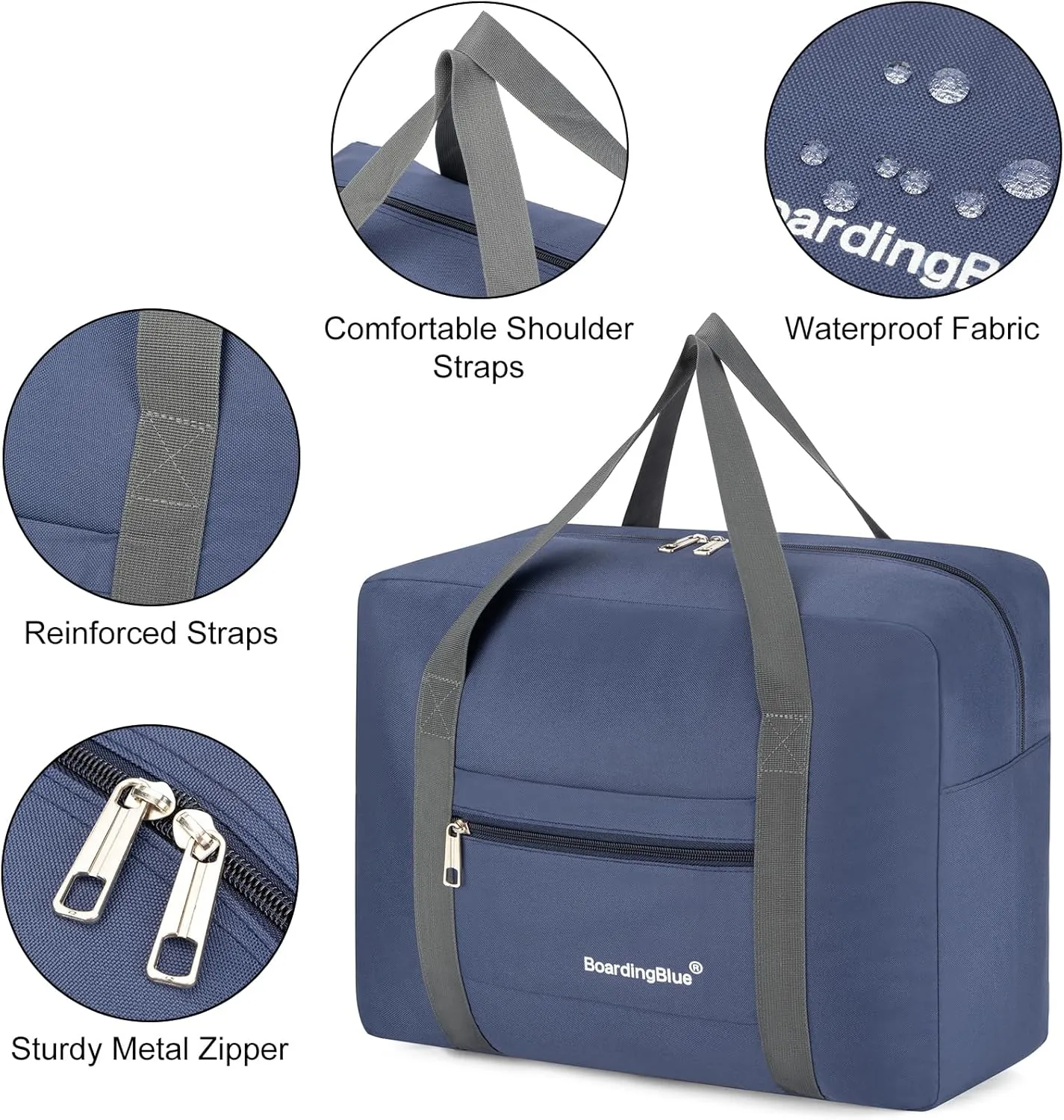 Jetblue Personal Item Under Seat 17 x 13 x 8 Perfectly Fit For Most Airlines (Navy)