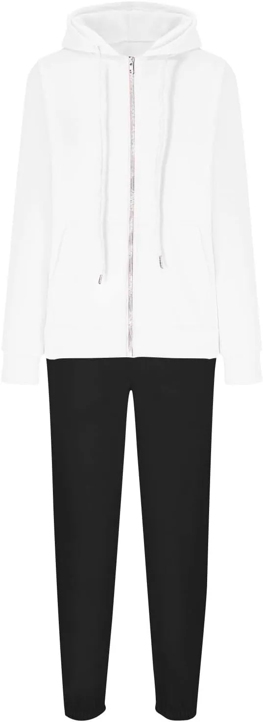 Jogger Sets for Women 2 Piece Zipper Jacket Long Sleeve Hoodie Sweatshirt Baggy Sweat Pants Comfy Lounge Sweatsuit